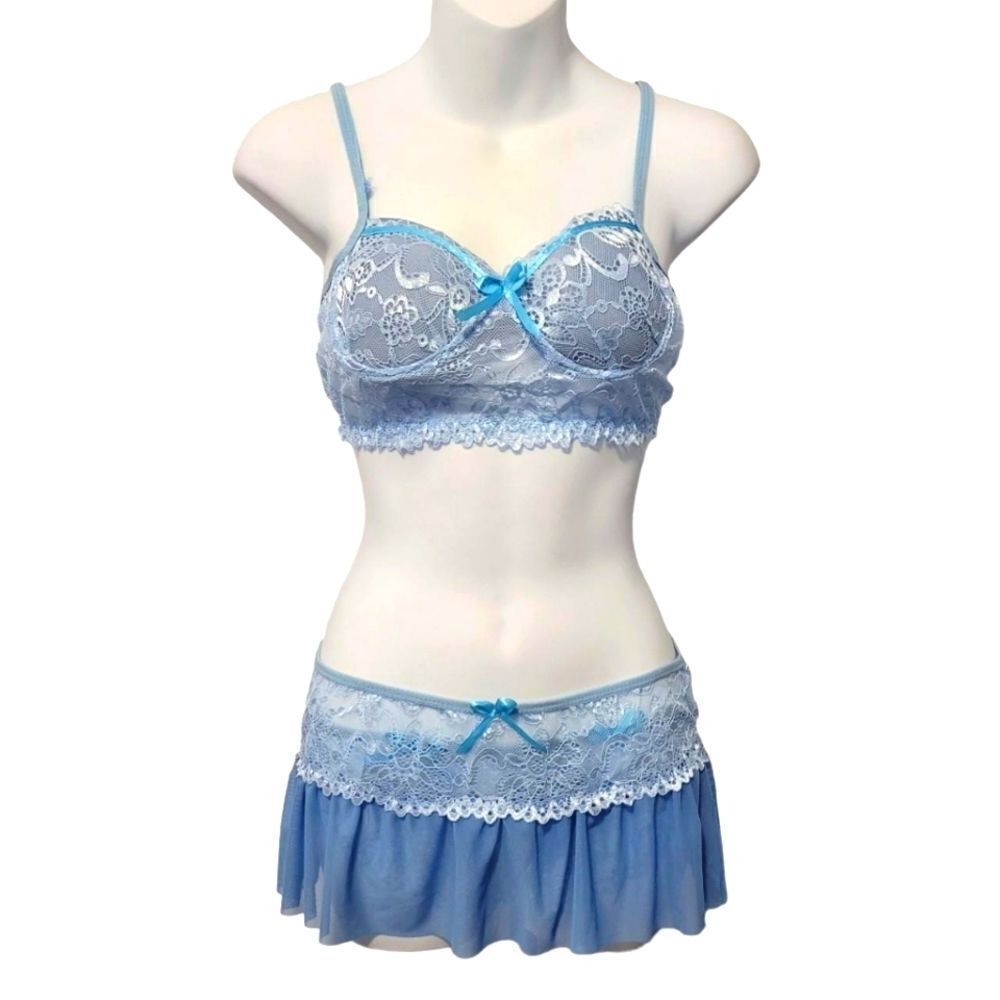Brand new baby blue sexy lingerie set sleepwear size: M